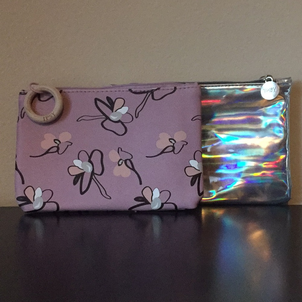2 Ipsy Bags Bundle Cosmetic makeup bag NEW